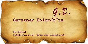 Gerstner Doloróza névjegykártya